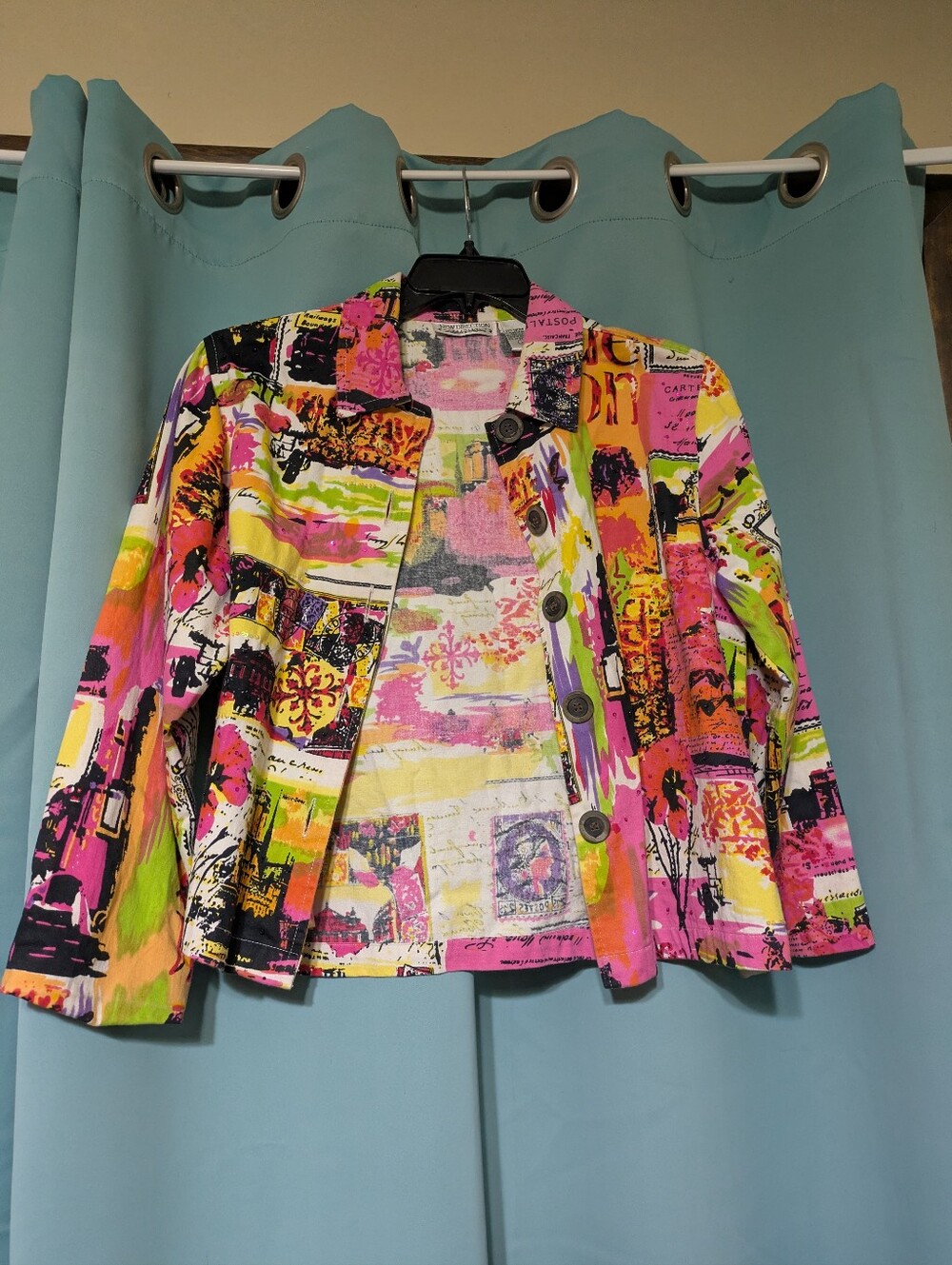 Vintage Vibrant Multi-Color Women’s Jacket